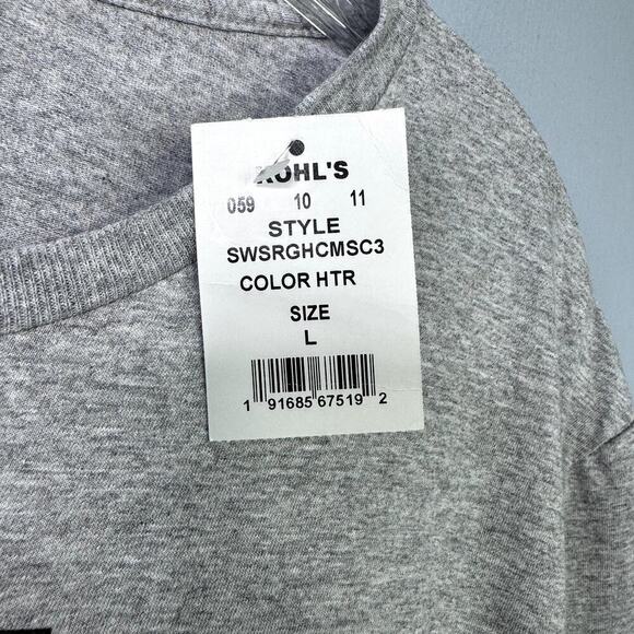 Star Wars Darth Vader The Imperial March Lyrics Funny Heather Gray T-Shirt Sz L - Picture 2 of 10